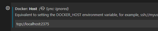 VSCode Docker 主机到本地主机