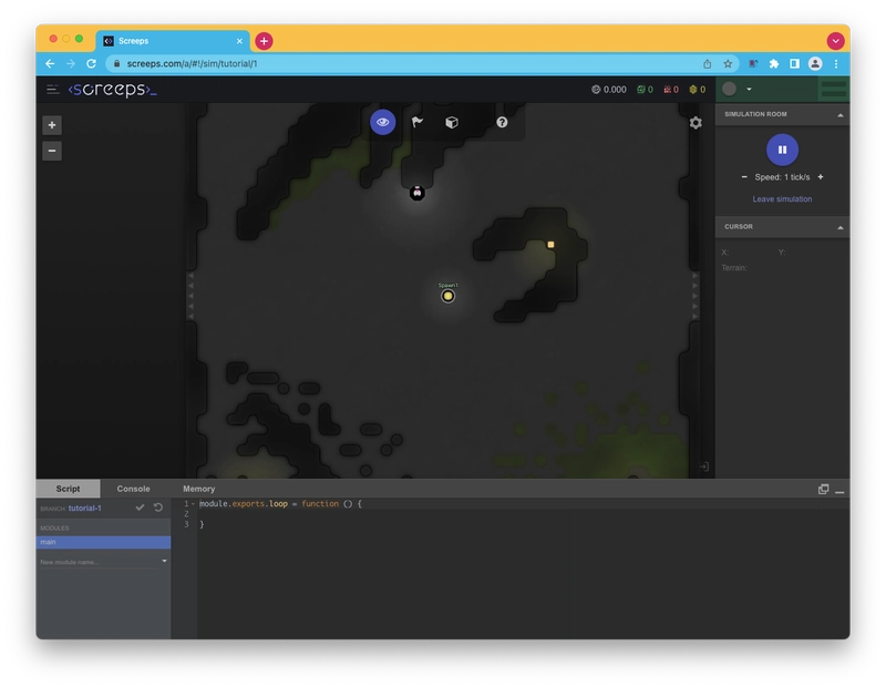 使用 Screps 学习 JavaScript