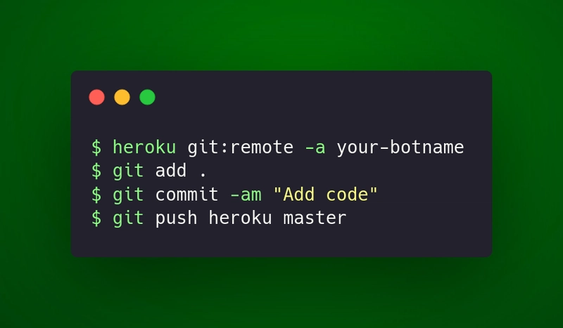 部署 Heroku 命令