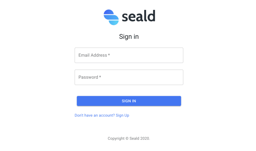 登录 Seald 演示