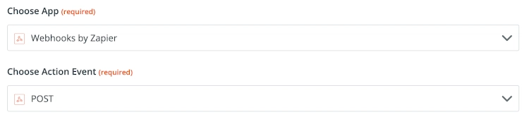 设置 Zapier webhook