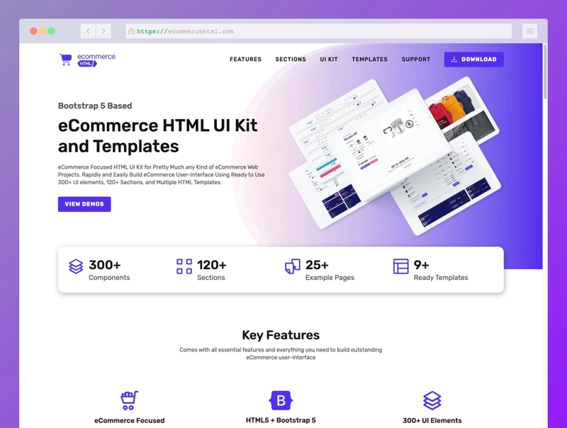电子商务 HTML UI 套件