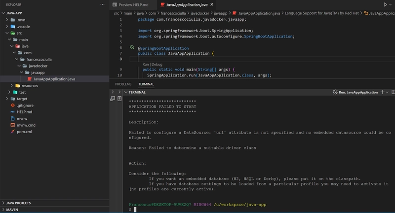 Java Spring Boot 运行失败：原因：无法确定合适的驱动程序类