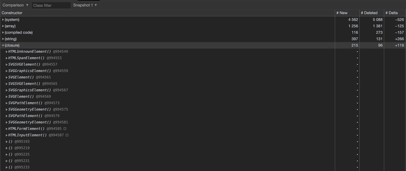 堆快照 WebSocket 示例