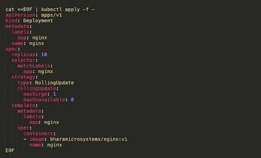 Kubernetes yaml