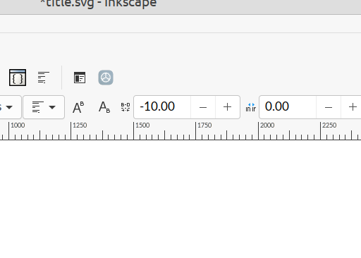 在 Inkscape 中调整字母间距