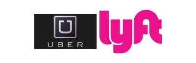 Uber + Lyft 徽标