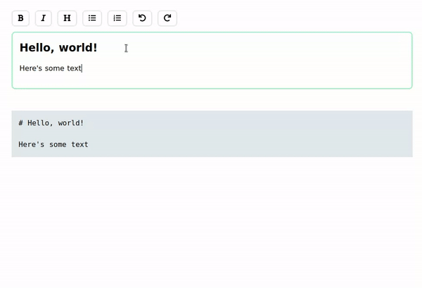 Markdown 编辑器的动画版本。