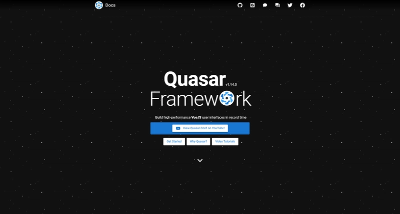 Quasar VueJS UI 组件库