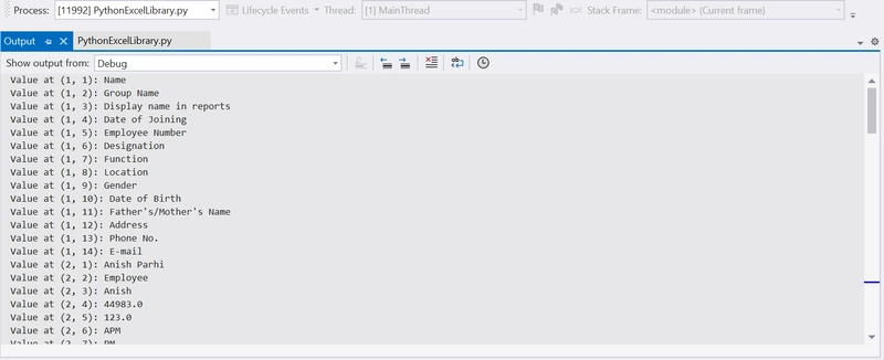 使用 Xlrd 读取 Excel 文件