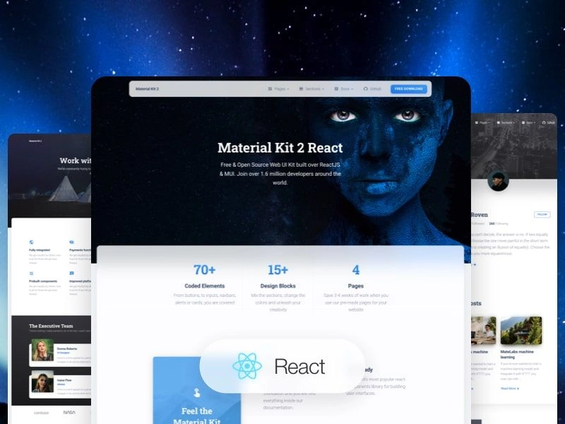 免费 React UI 套件 - Paper Kit React