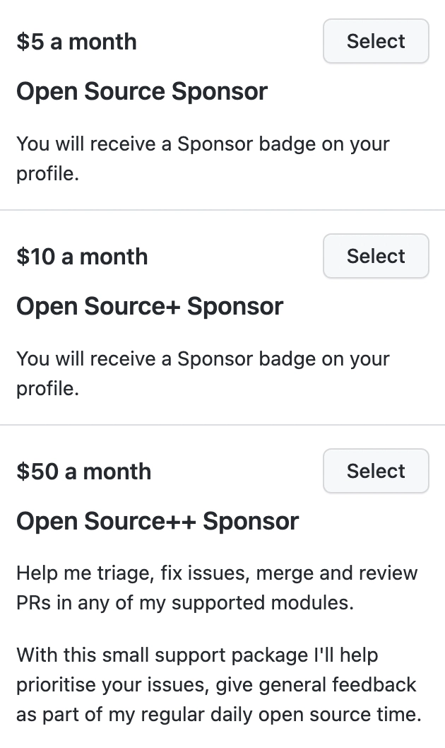此图显示了赞助等级的奖励