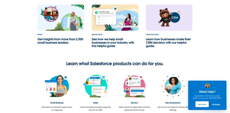 Salesforce 网站部分