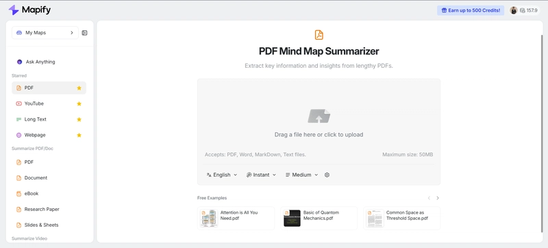 PDF 转思维导图
