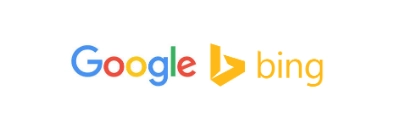 Google + Bing 徽标