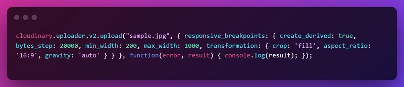 Cloudinary API