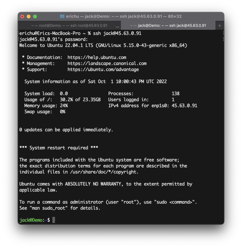 具有 root 权限的 Ubuntu 用户