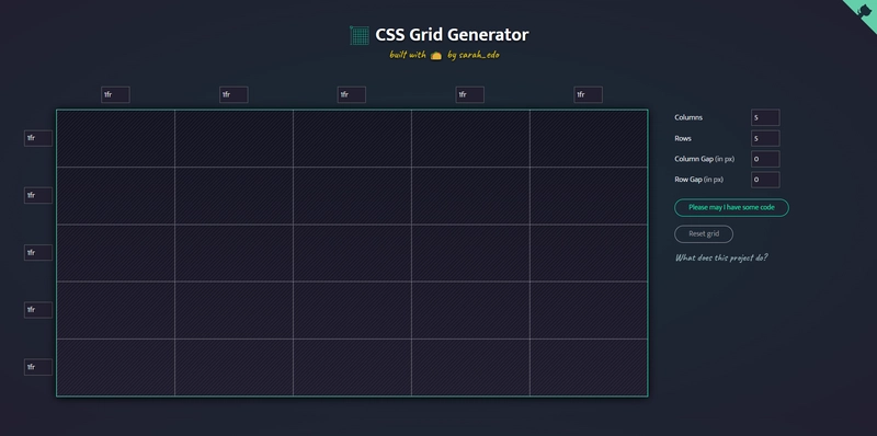 CSS 网格生成器
