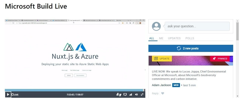 Azure 静态 Web 应用上的 Nuxtjs 网站