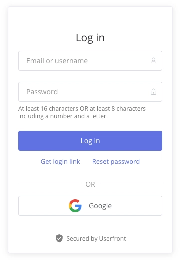React SSO 表单