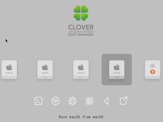 具有多个磁盘的 Clover