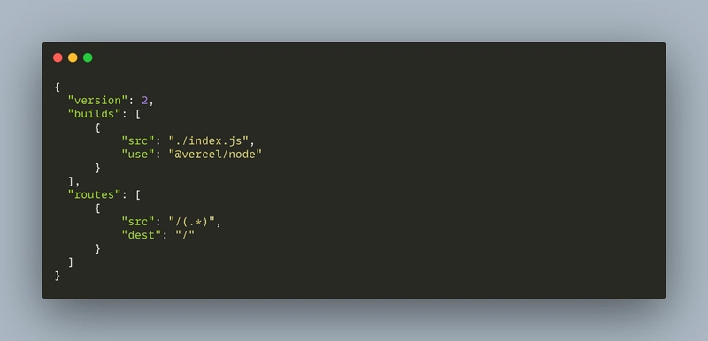 Vercel.json 文件