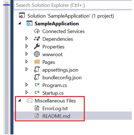 杂项文件夹中的外部文件。
