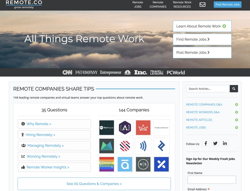 远程工作网站 Remote.co