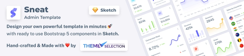 Sketch 管理仪表板 UI 套件