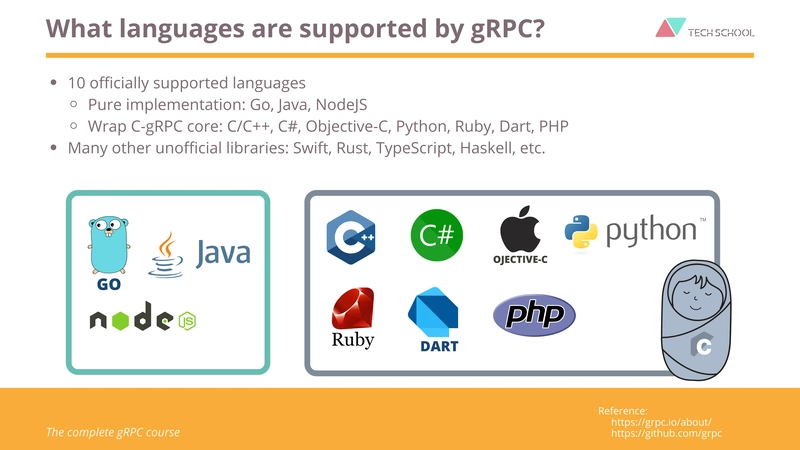 支持的编程语言