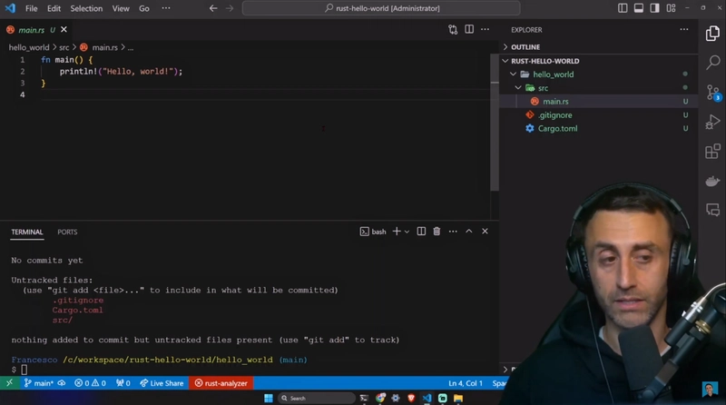 Hello world - Rust 编程教程