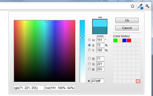 colorzilla 截图