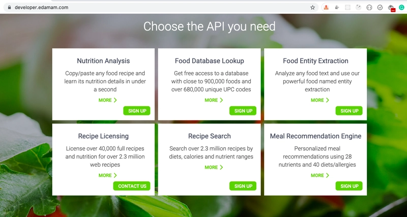 食谱 API