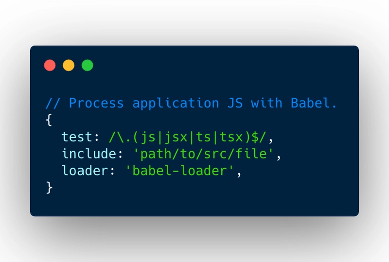 Webpack Babel 加载器配置