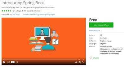 学习 Spring Boot 的最佳 Udemy 课程