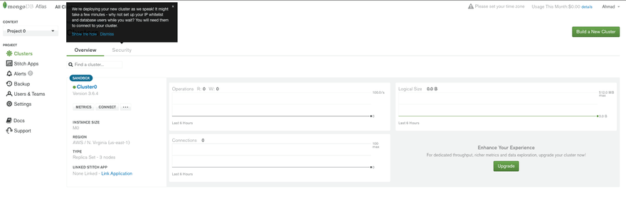 MongoDB Atlas、Microsoft Azure 和无服务器函数的 GIF