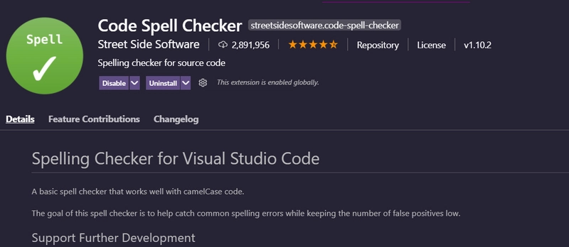 代码拼写检查器