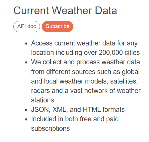 天气 API 截图