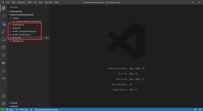 VS Code Dockerfile 已移动