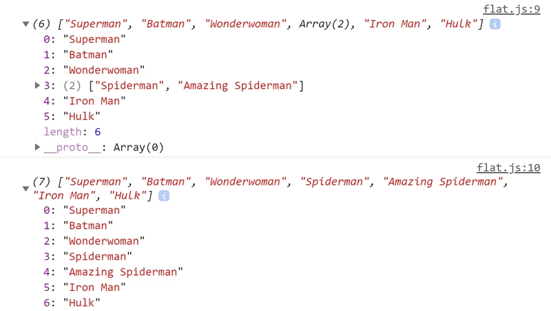 将数组展平至无穷大