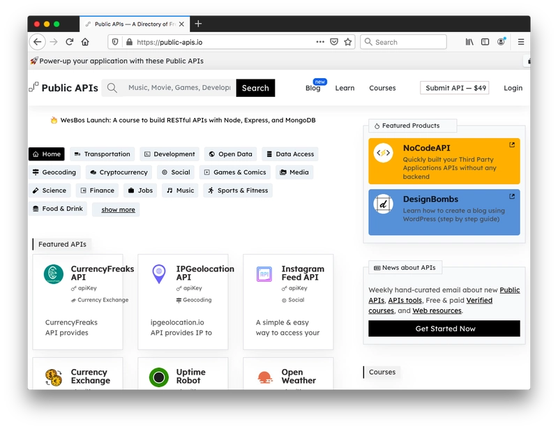 公共 API