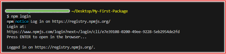 npm 登录