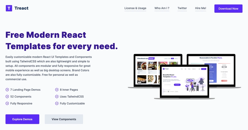 Treact 截图