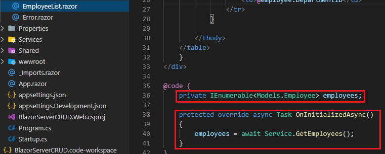 OnInitializedAsync