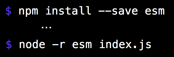 Node 中的 ESM 修复