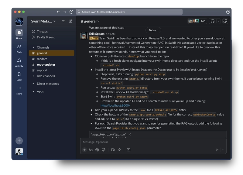 加入 Swirl 的 Slack 社区