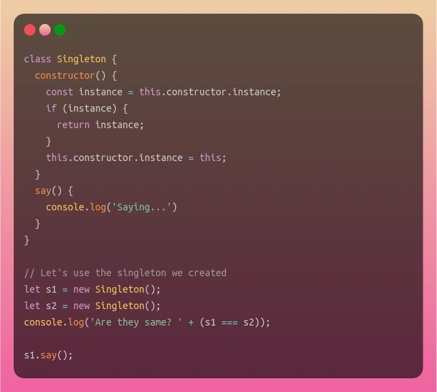Javascript 单例类模式