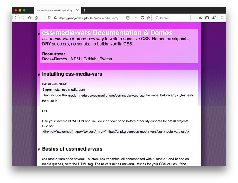css-media-vars
