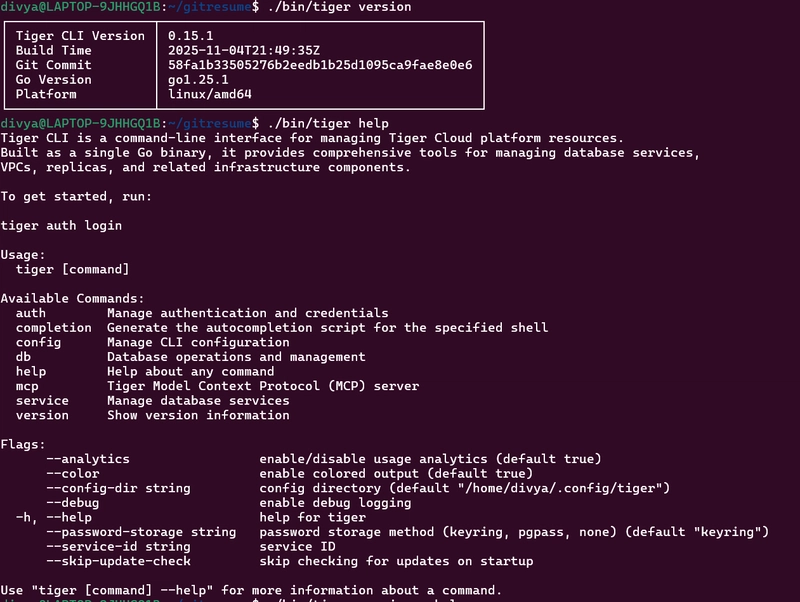 Tiger CLI