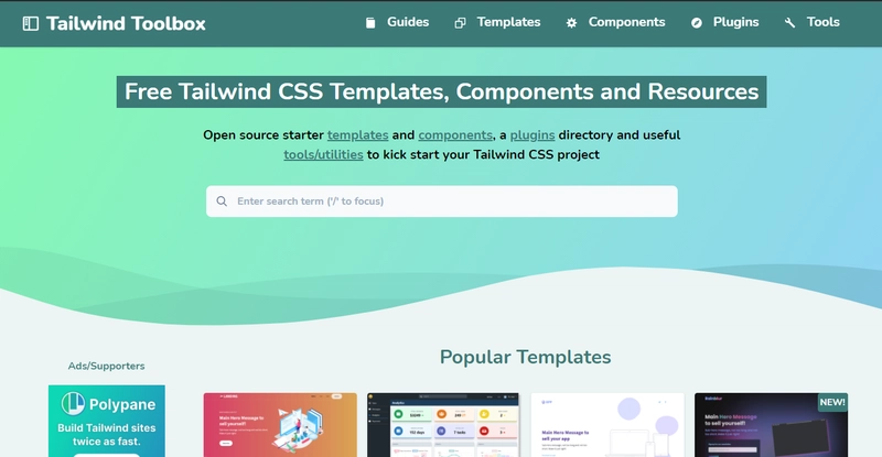 Tailwind Components 登陆页面